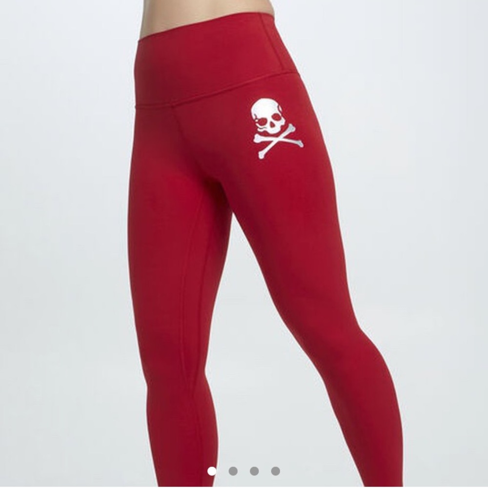 Red Lululemon X Soulcycle Align HR Pant 25”